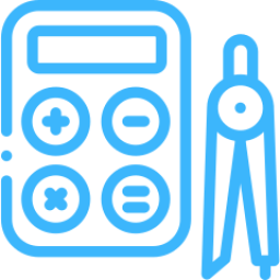 An Icon depicting a calculator and a compass.